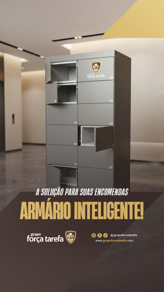 Armário inteligente para condomínio instalado na portaria